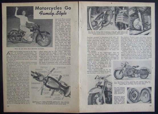 Indian Scout & Harley Davidson 1949 test article review