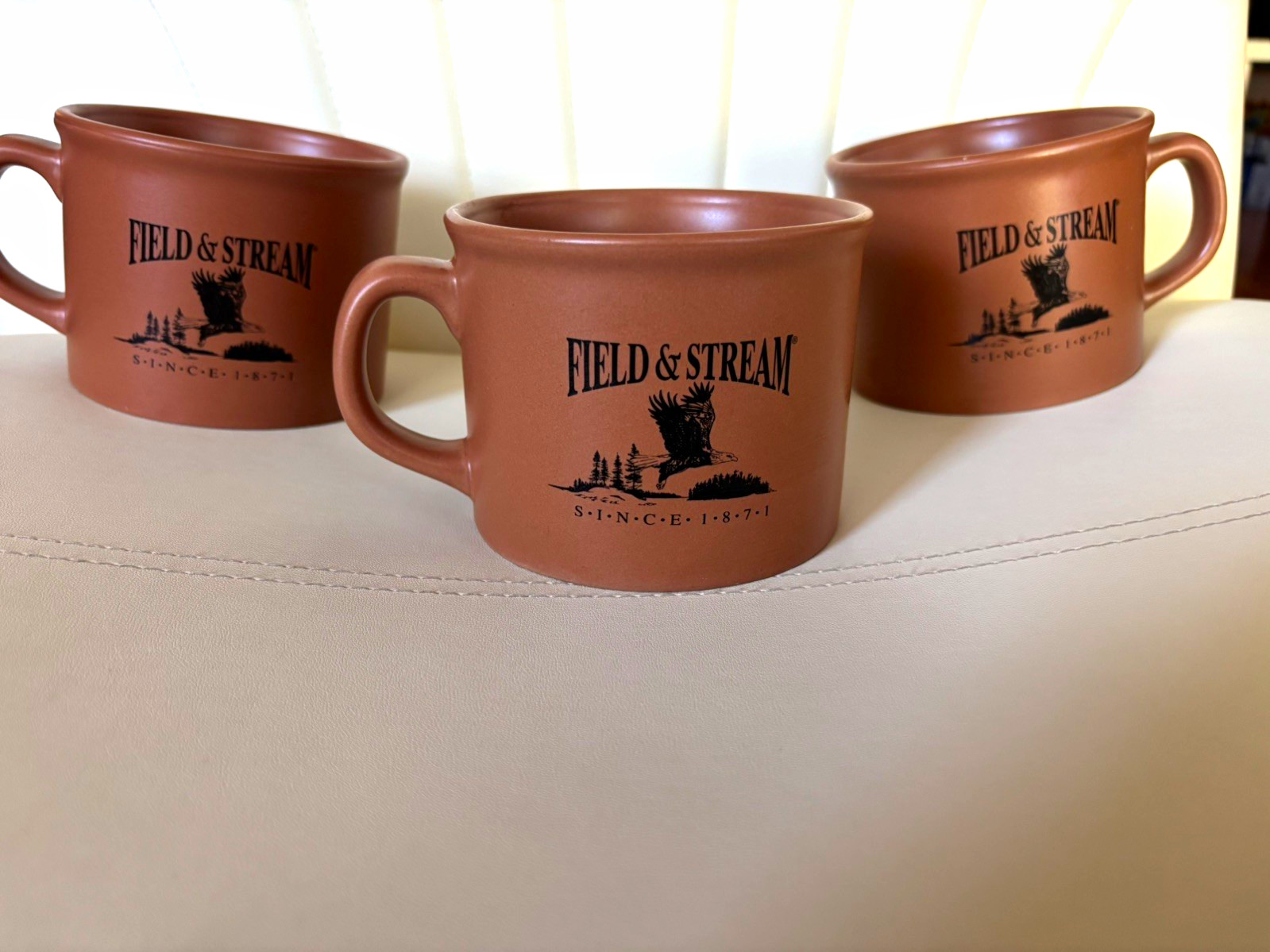 Field And Stream Outdoor Adventures 16 oz Terra Cotta Coffee Tea Cocoa Mug (271)