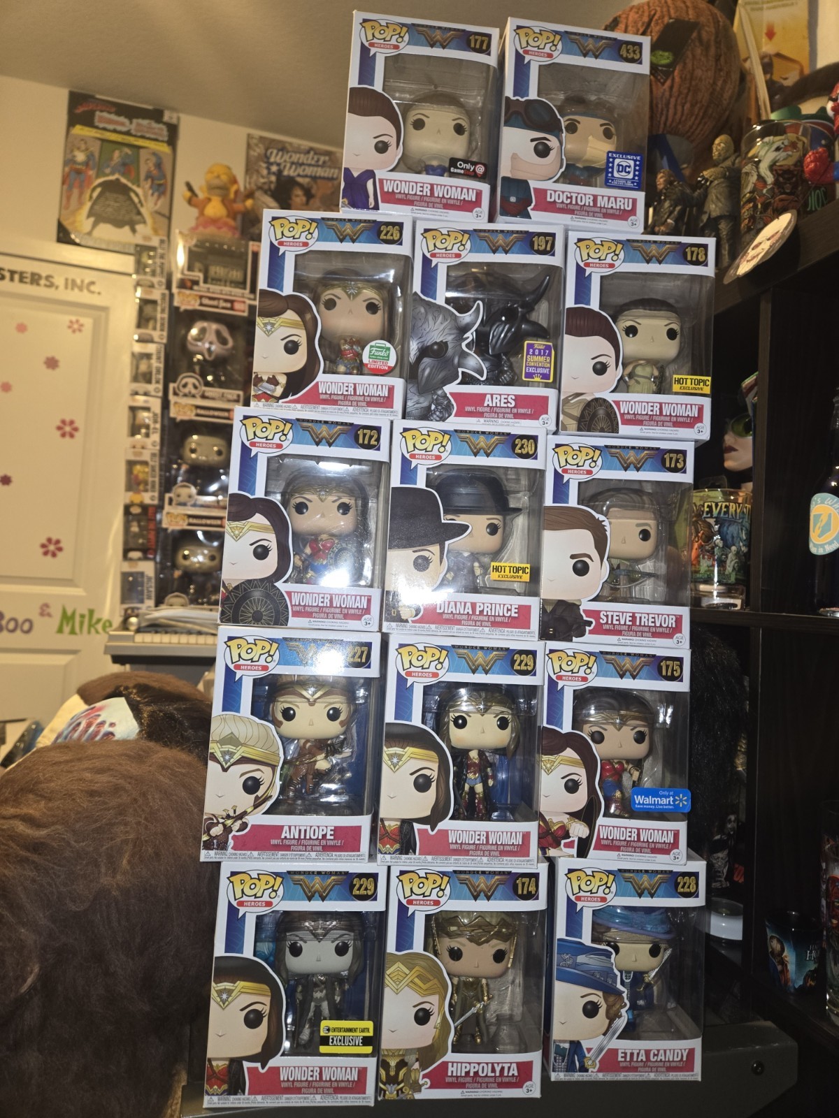 Funko Pop Movie Wonder Woman Lot of 14 Vaulted GREAT PRICE RARE POPS