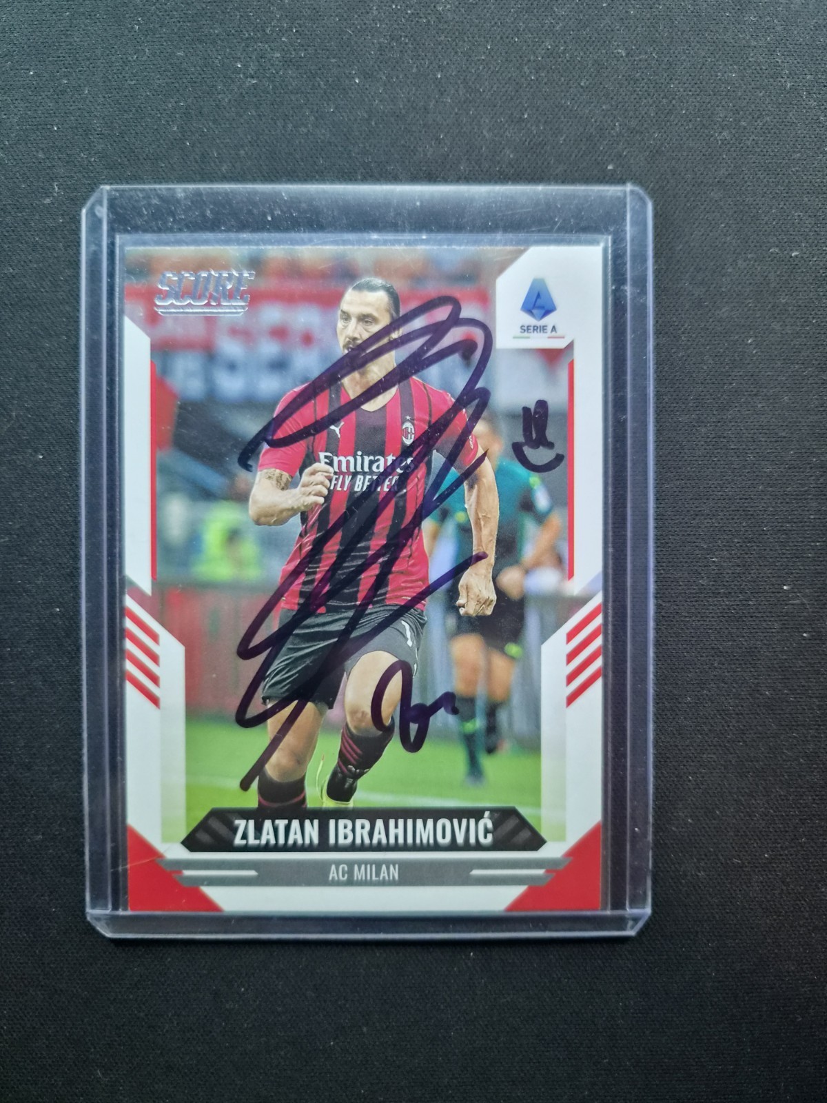 Zlatan Ibrahimovic Ac Milan PANINI SCORE CARD 2022 SHIELD SERIES AUTOGRAPH