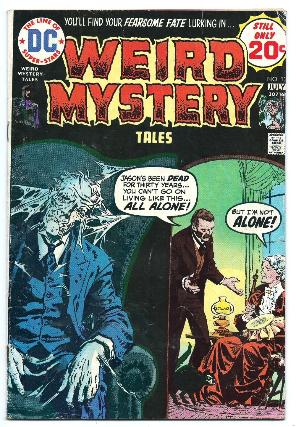 WEIRD MYSTERY TALES #12 -- DC HORROR COMIC -- JULY  1974