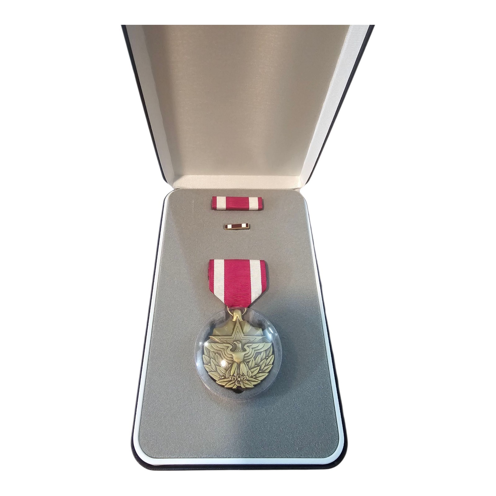 Original US MILITARY MERITORIOUS SERVICE MEDAL 3 Pc Cased Set In Box 00-450-3728