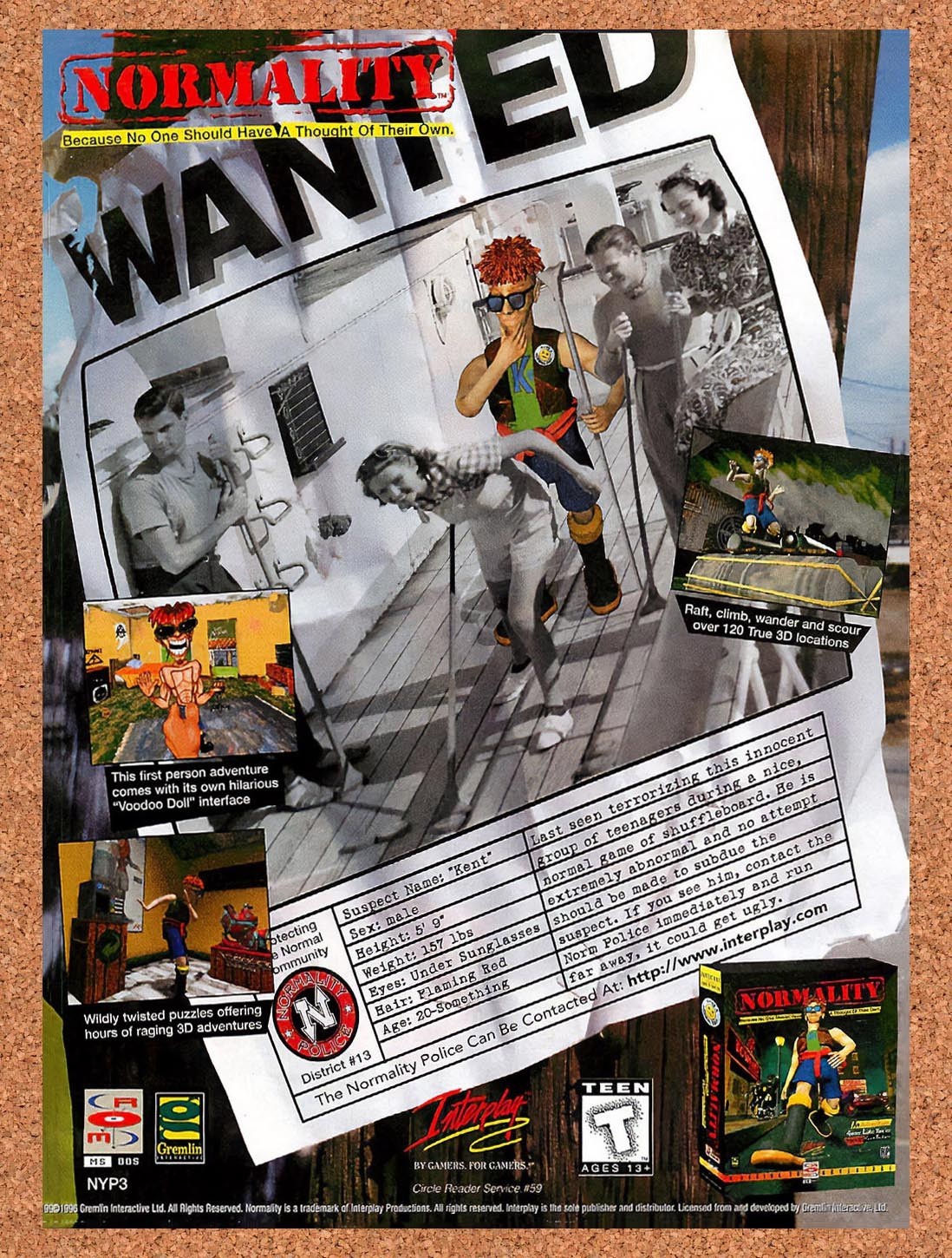 1996 Normality PC Original Advertisement / Retro Promo v2