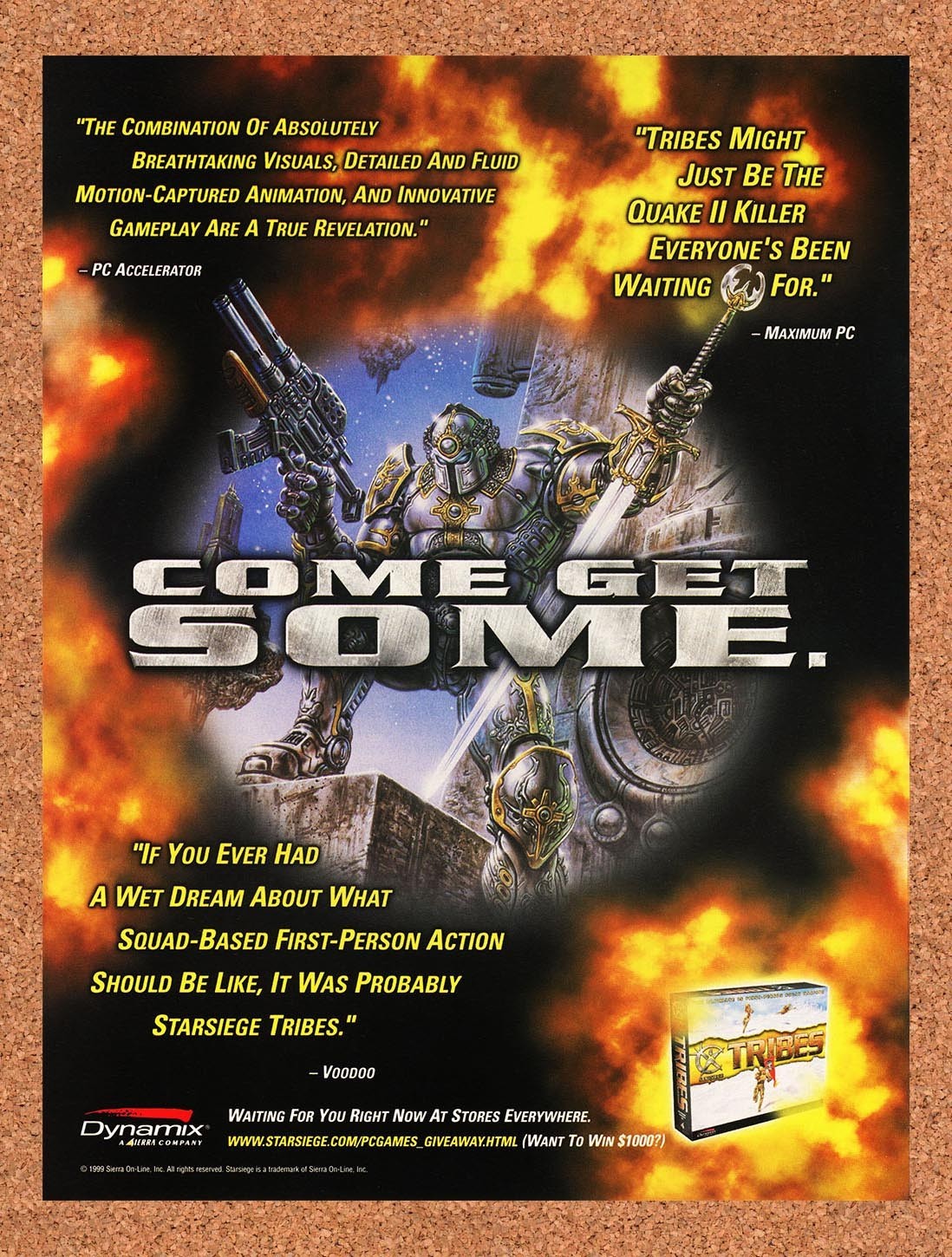 1999 Tribes PC Original Advertisement / Retro Promo v2