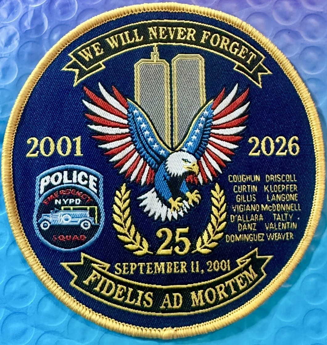 NYPD ESU World Trade Center 25th Anniversary 4” Patch NEW WTC 9/11 SWAT