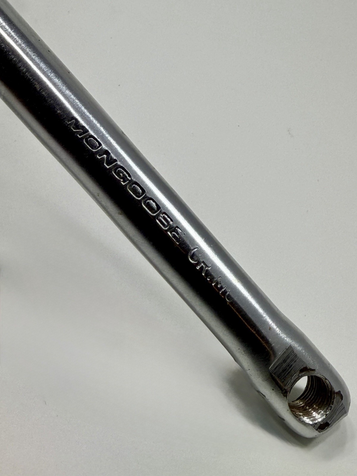 Vintage Mongoose Stamped BMX Crank Mid School 90s CR-MO DK175 DK 175mm