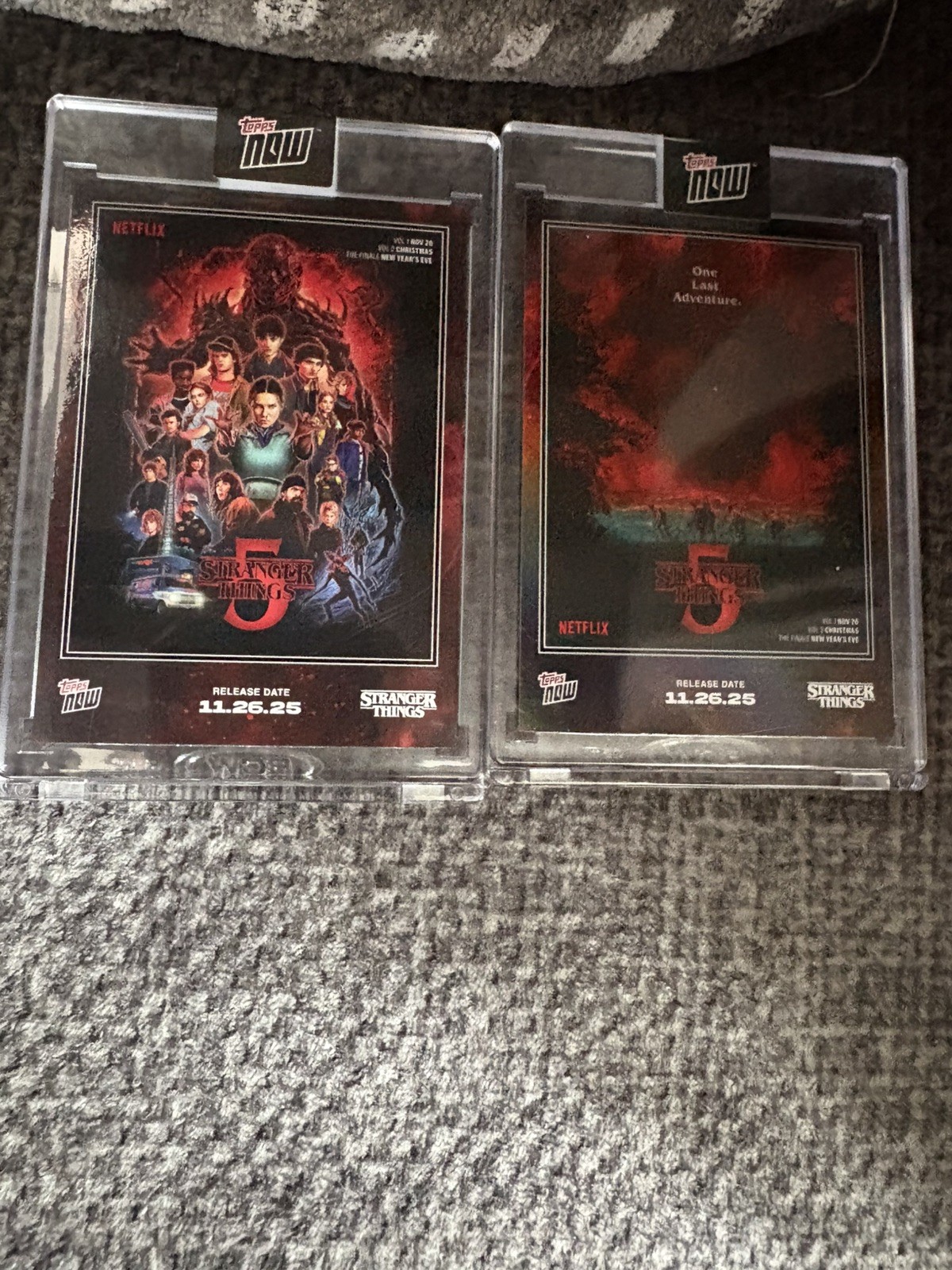 2025 Topps Now Strainger Things One Last Adventure/Season 5 cards