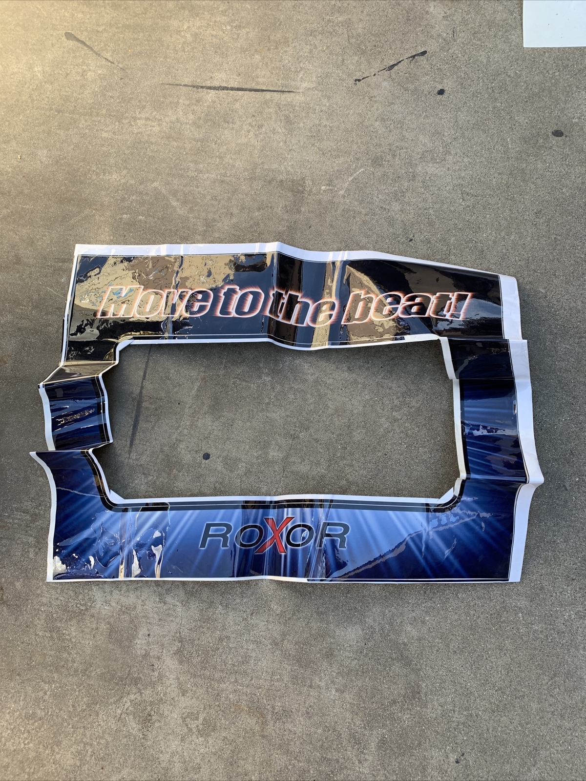 Damaged Roxor In The Groove Monitor Bezel Sticker arcade game part If85