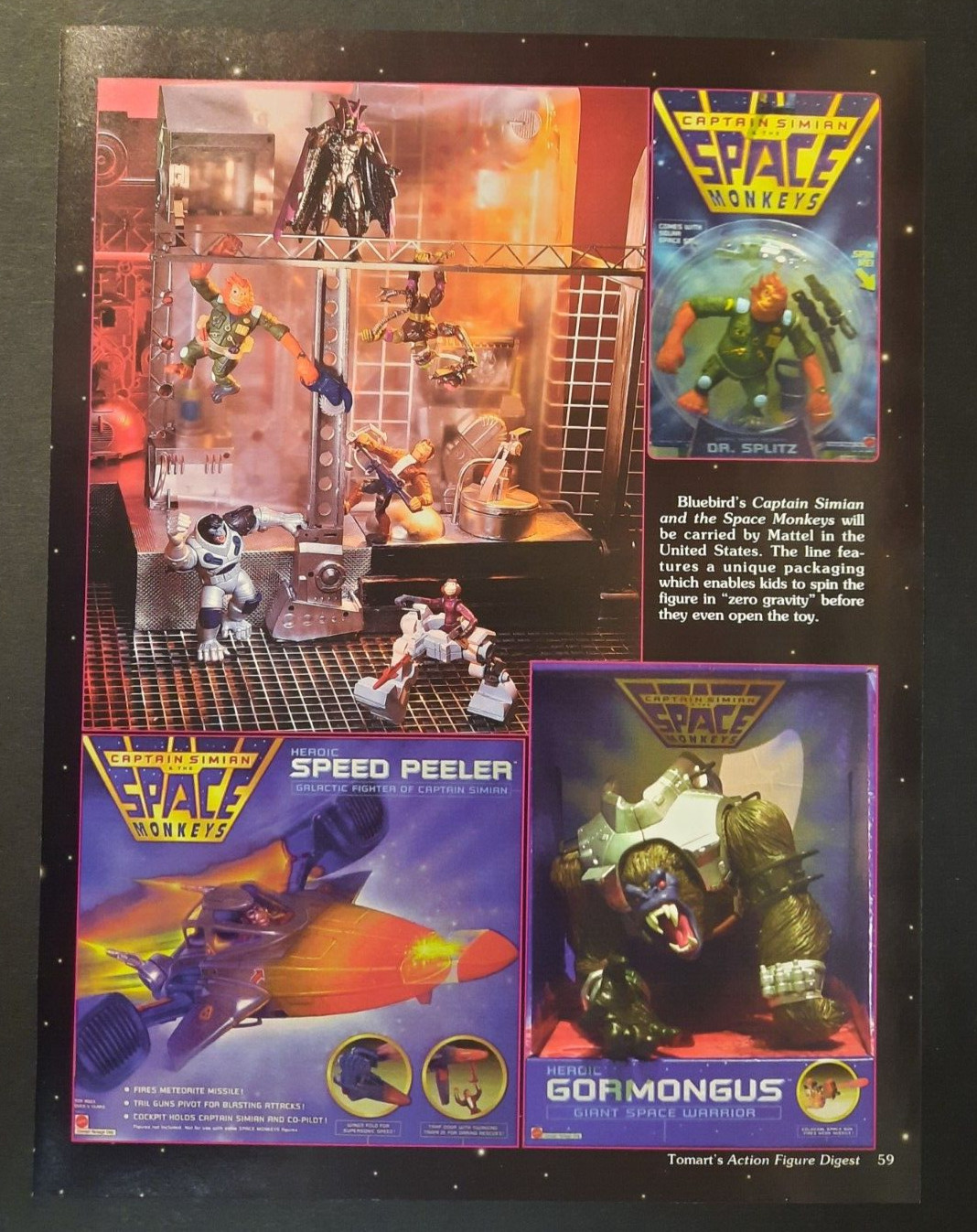 CAPTAIN SIMIAN & THE SPACE MONKEYS Gormongus ~ Magazine Preview Page/PRINT AD