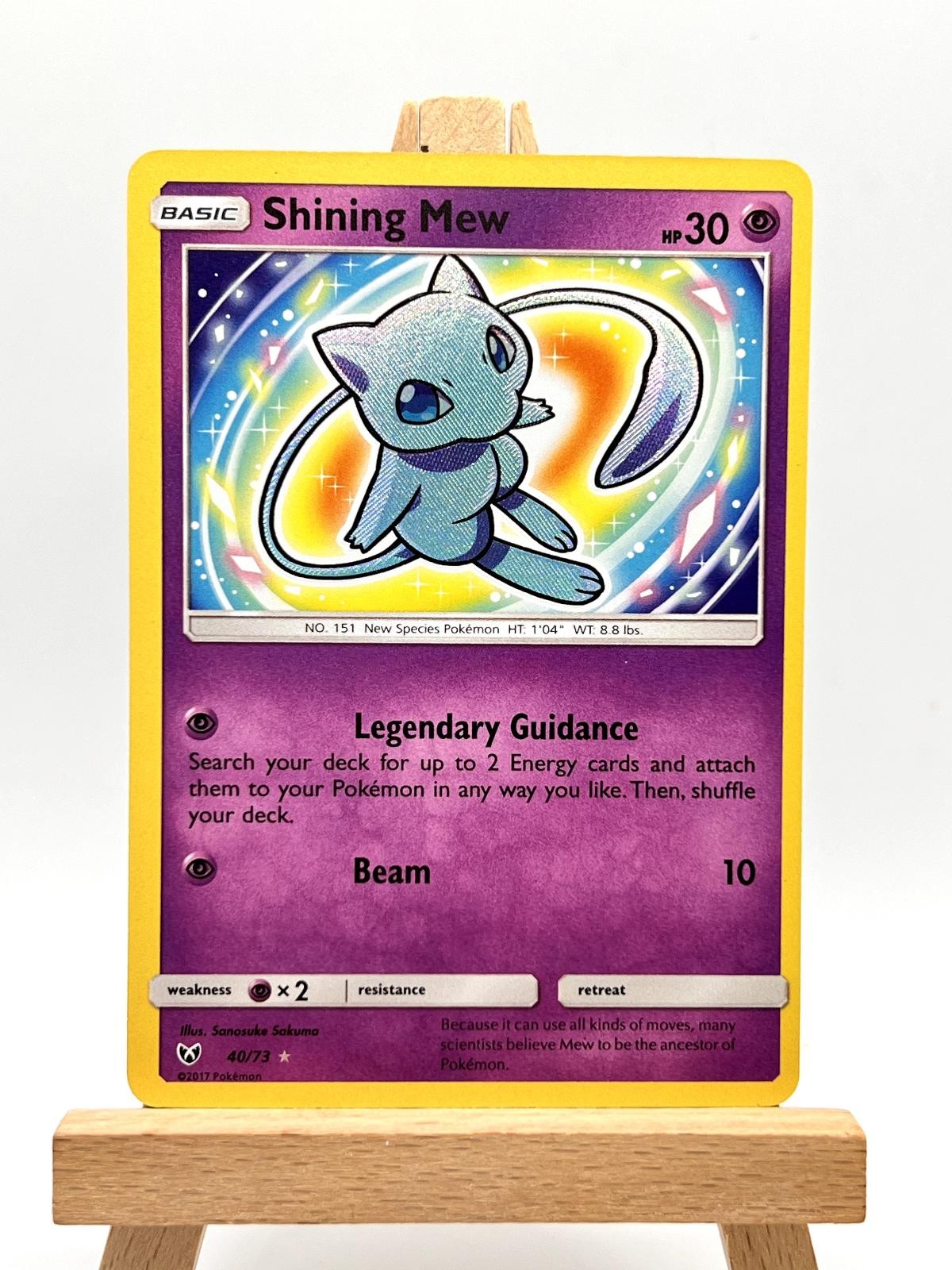 Shining Mew 40/73 Rare Shining Legends Pokemon Holo Near Mint