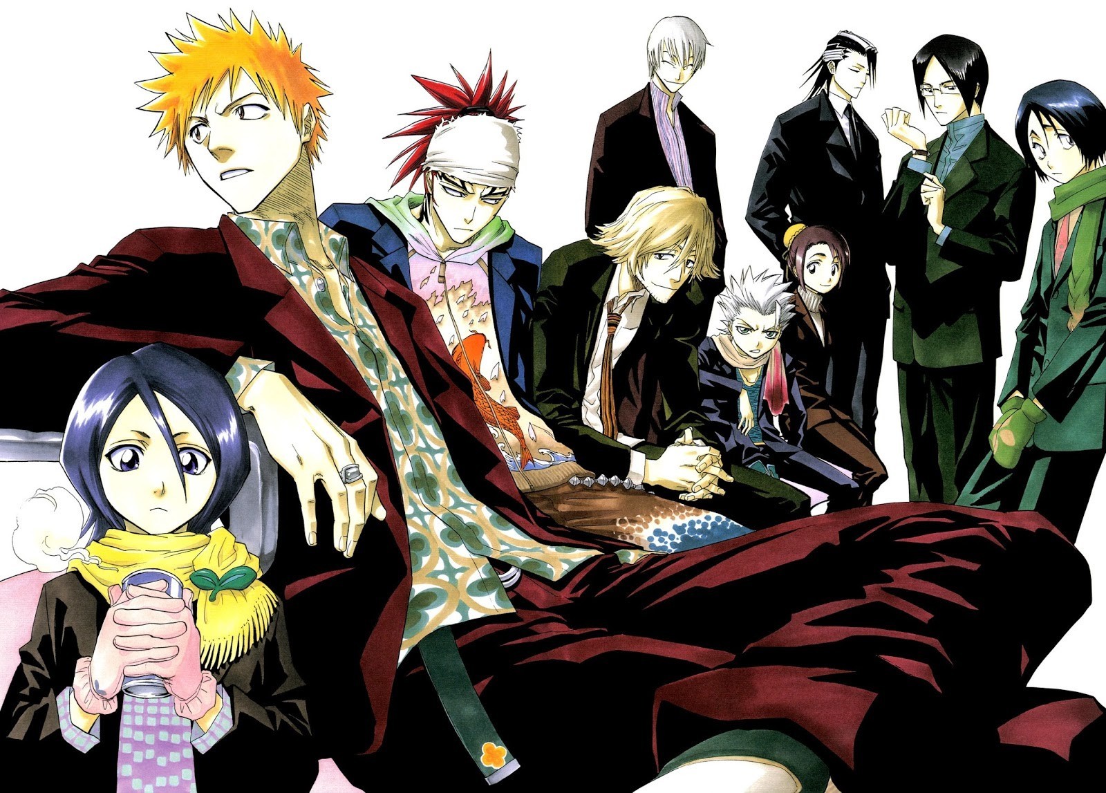 Bleach Poster 11x17 Inches Ichigo Rukia Official Tite Kubo Illustration Print
