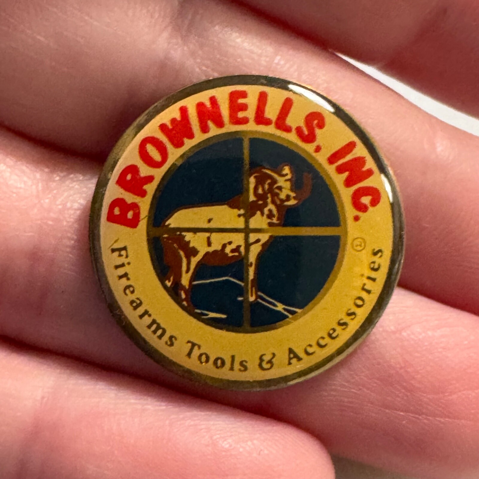 Vintage Brownells Inc Firearms Tools & Accessories Lapel Pin