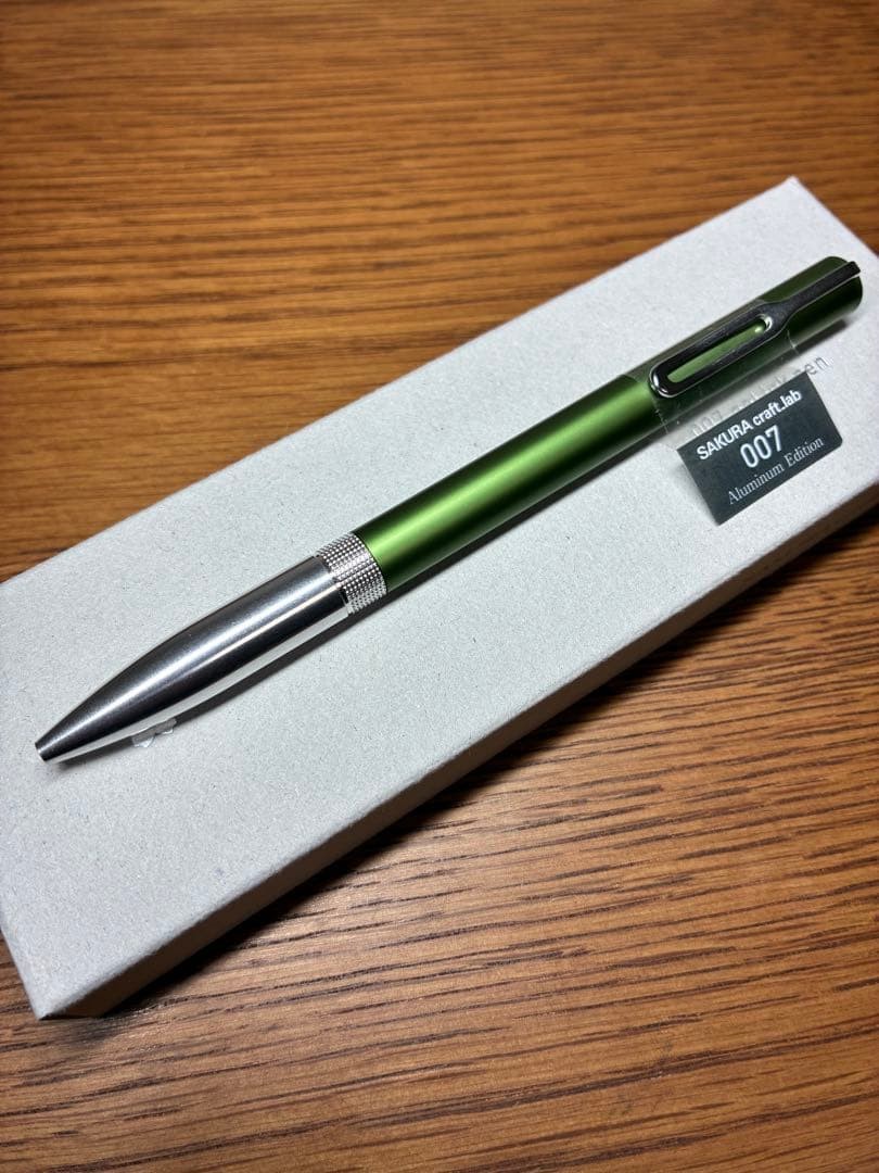 SAKURA Craft Lab 007 Ballpoint Pen Limited Aluminum Edition Green