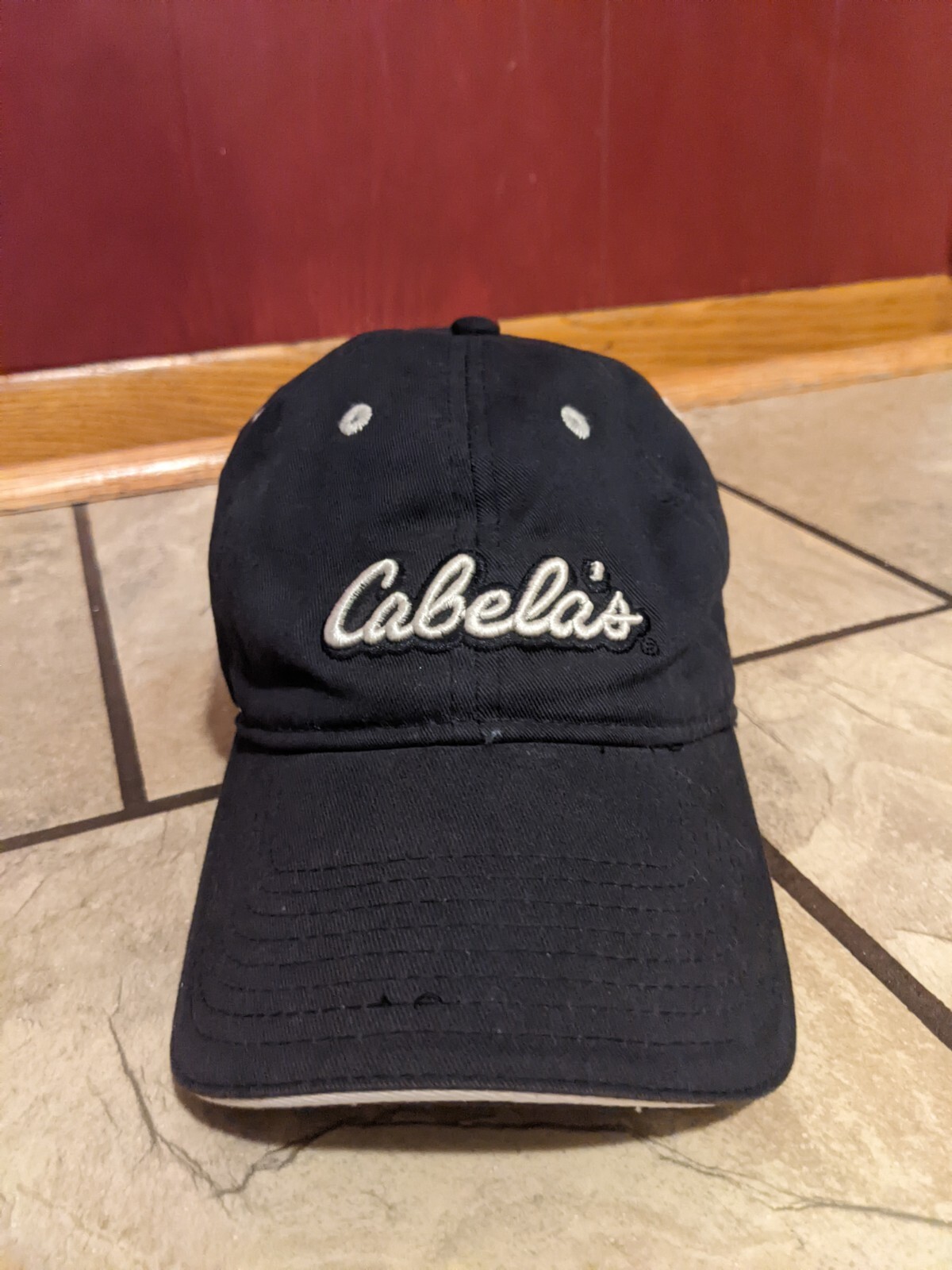 Cabela\'s 50th Anniversary Cap Hat Lid Strap Back Black One Size Fits Most