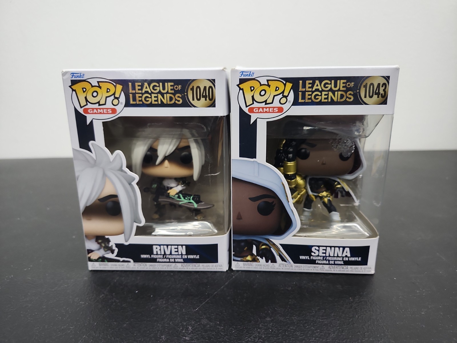 Lot of 2 Funko Pop Vinyl: League of Legends - Riven #1040 & Senna #1043