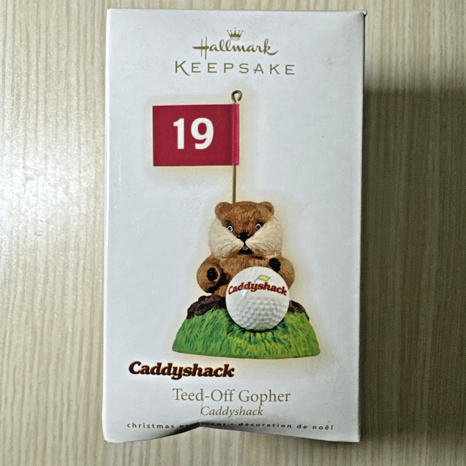 2009 Hallmark Caddyshack Teed-Off Gopher Keepsake Christmas Ornament NIB