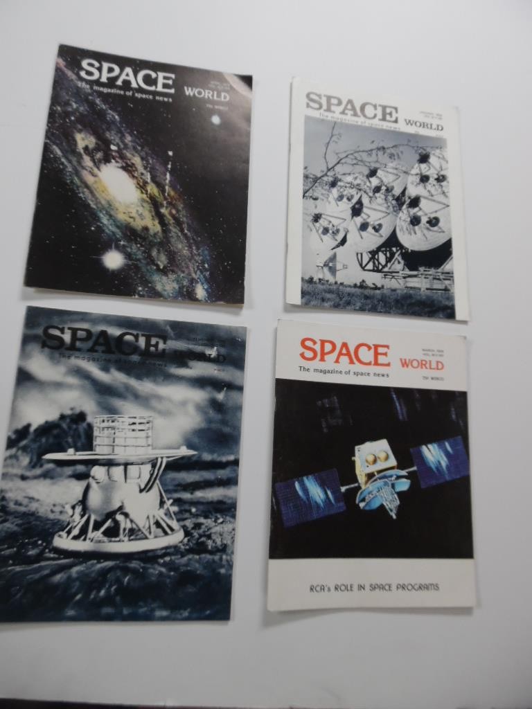 1976 SPACE WORLD Magazine Lot of 4 monthly issues Skyland Volkov Spaceworld VG