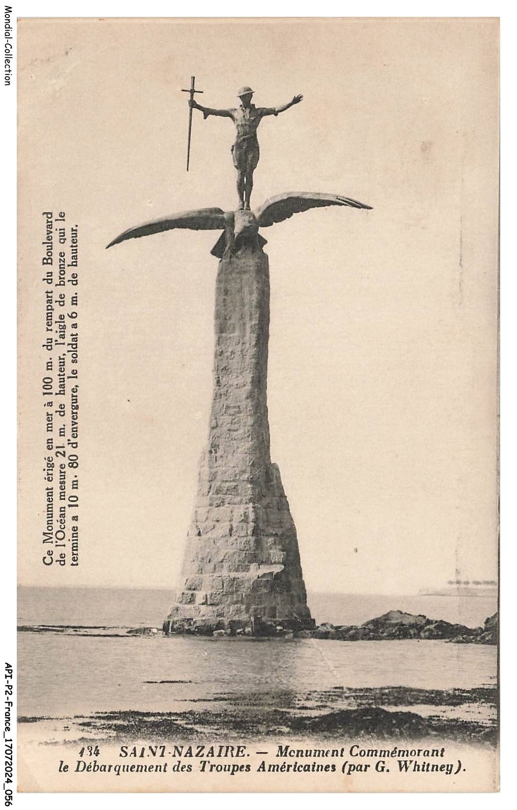 APIP2-0109-44 - SAINT-NAZAIRE - Commemorative monument - The landing of the t
