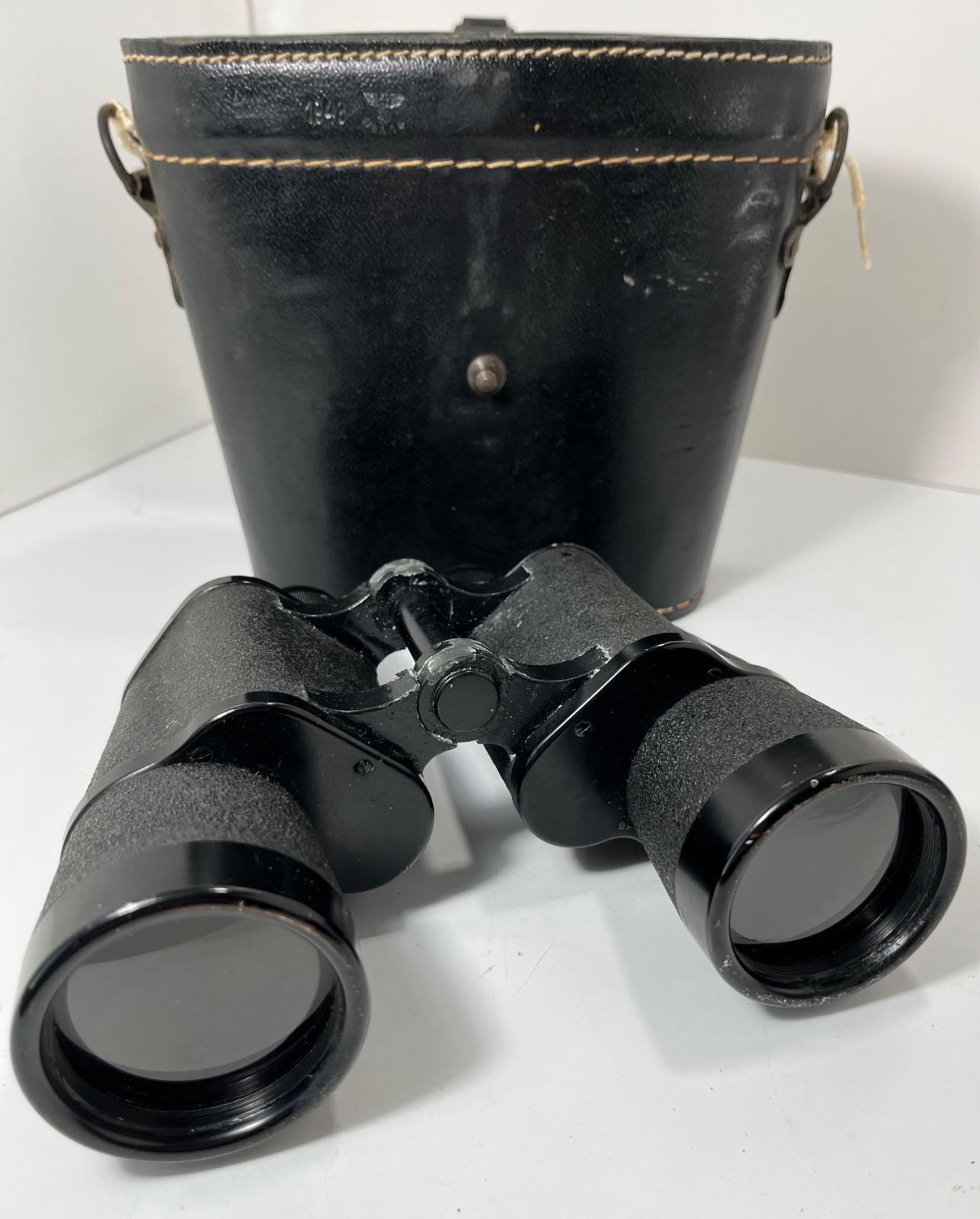 WW2 German Wehrmacht Dienstglas - 10x50 BINOCULARS & CASE - ZEISS 1943 Insignia