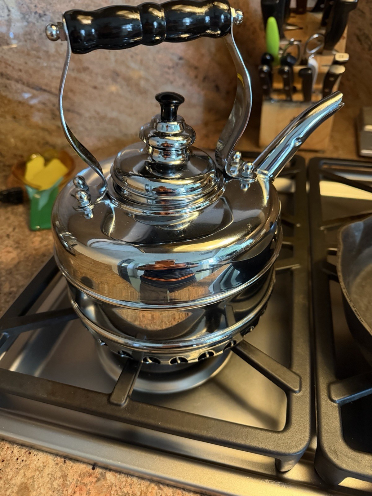 Simplex Buckingham Kettle No3 Newey&Bloomer GAS Only Copper Chrome England