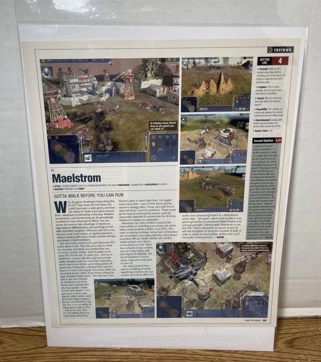 Maelstrom video Review Magazine Article game print ad wall art