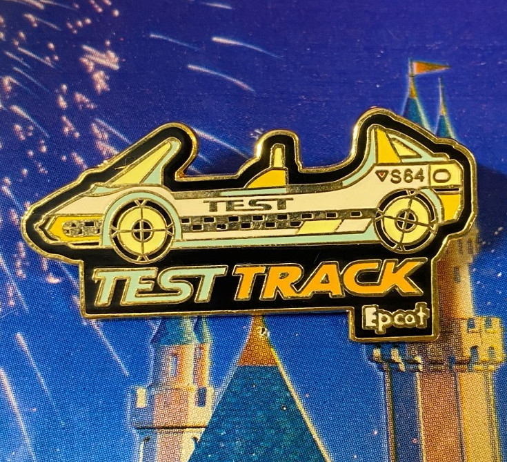 🏎️ 2005 Disney WDW Epcot Test Track Pin - Test Track Simulator Car S64 Pin