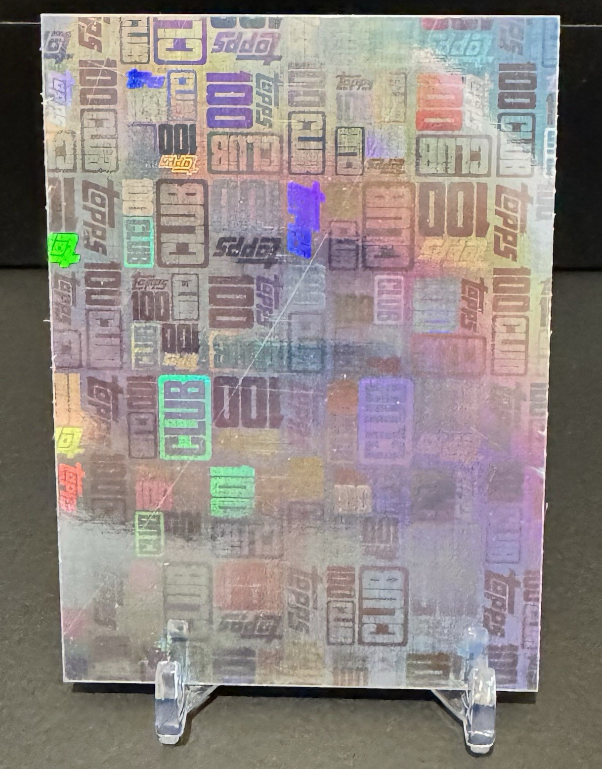 2020-21 Topps Match Attax 100 Club – Unprinted Holographic Foil Production Proof