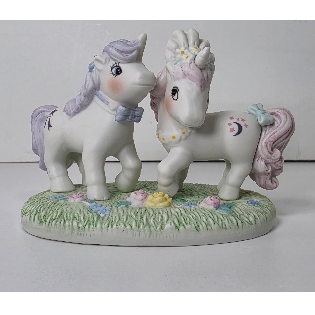 Vintage 1985 My Little Pony Wedding Prance Porcelain Unicorn Figurine Hasbro G1