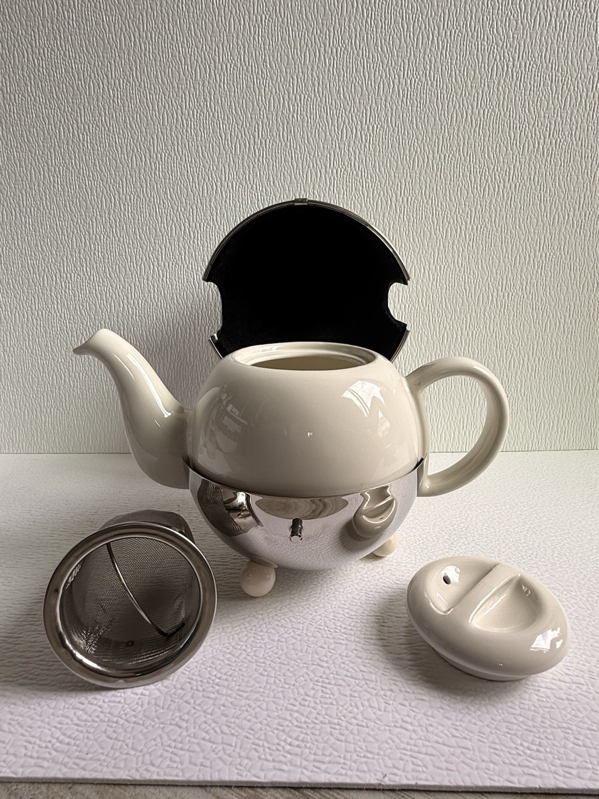 Mariage Freres Paris Art Deco 1930 Insulated Teapot 0.9L 5 Cup Infuser