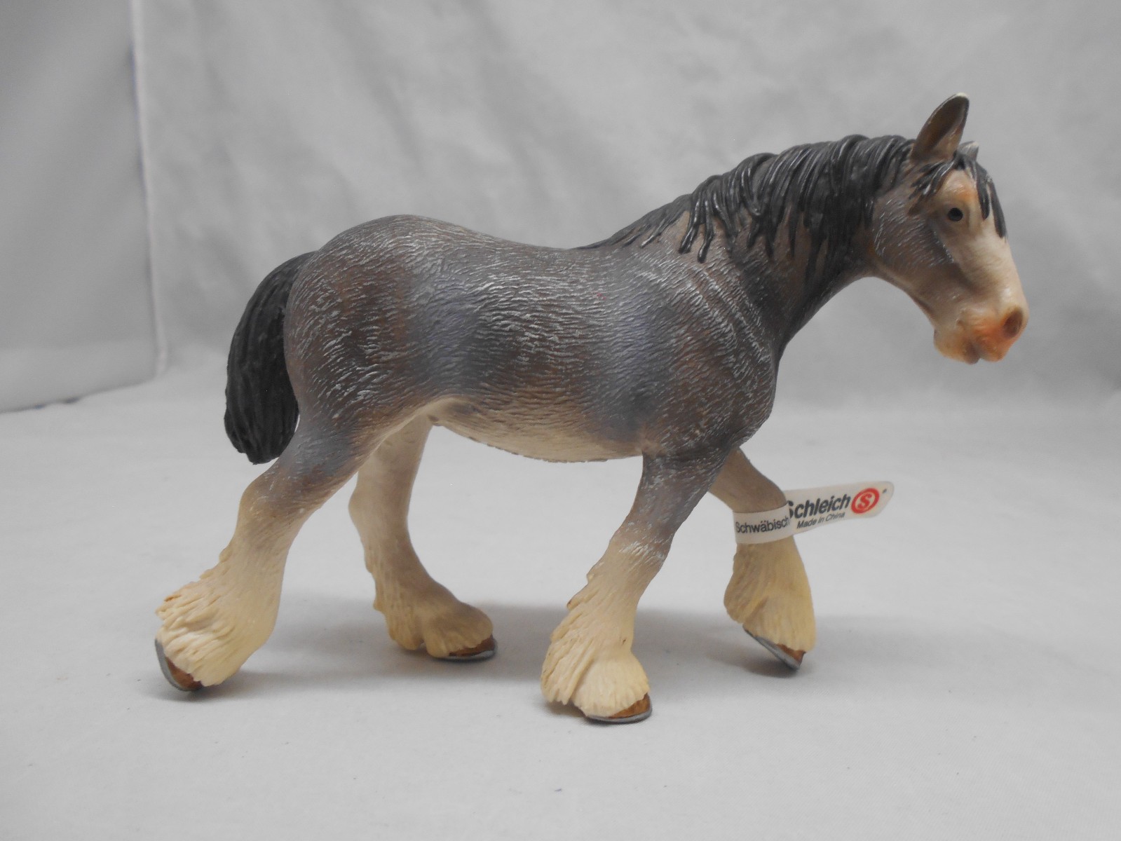 Schleich CLYDESDALE MARE Grey Draft Horse Animal 13291 Figure 2004