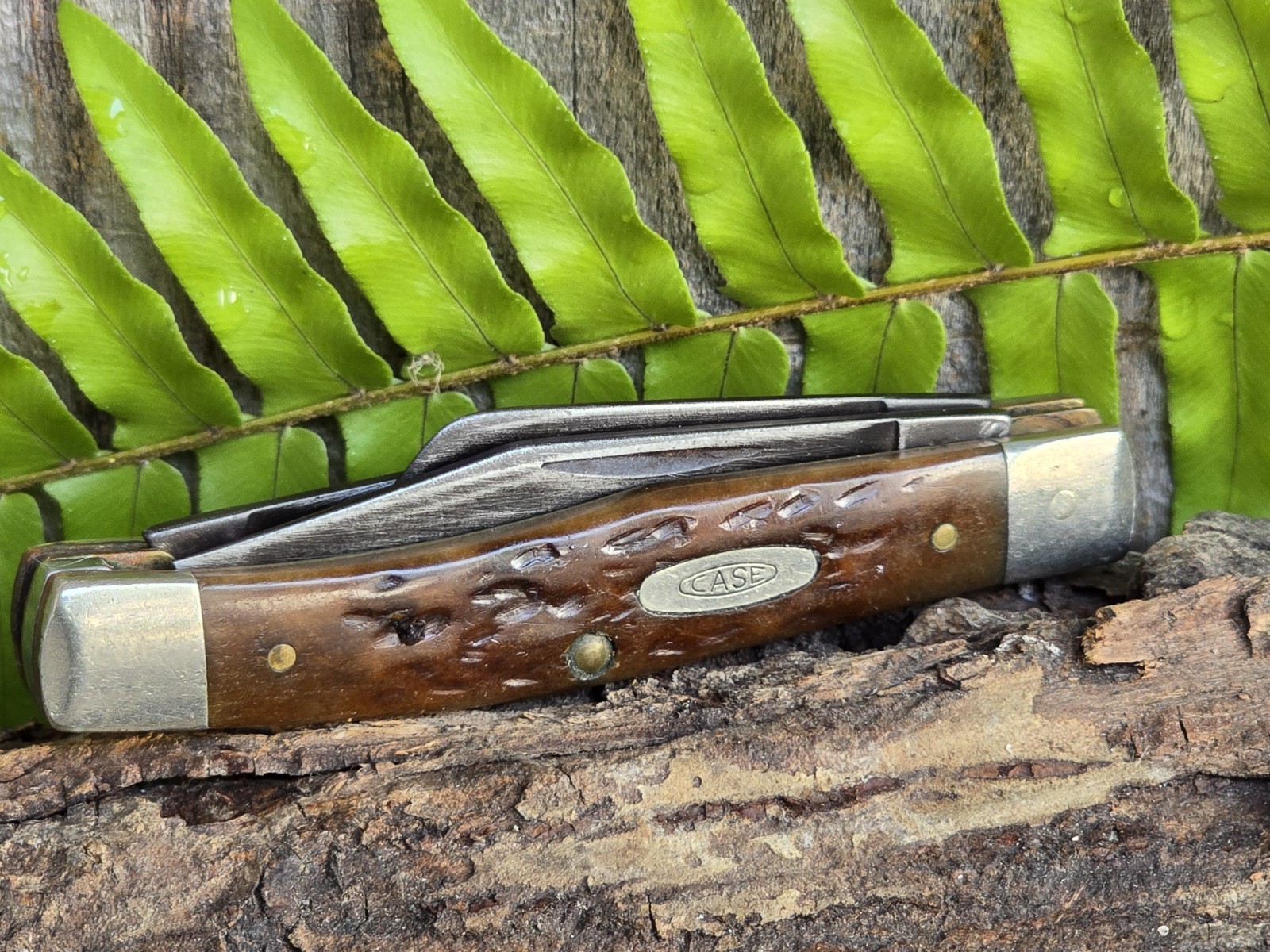 VINTAGE 1986 CASE XX 63032 STOCKMAN KNIFE 4 DOT