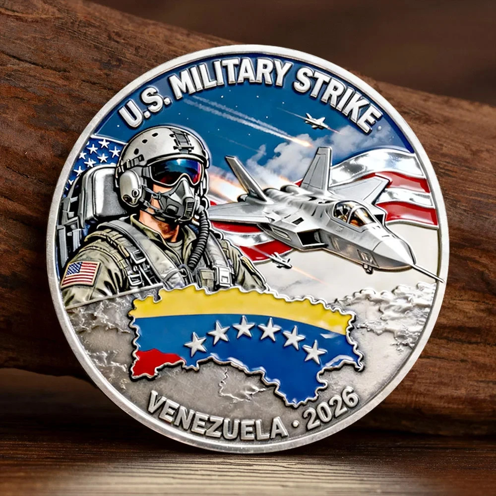 US Military Strike Venezuela 2026 Operation Southern Spear Challenge Coin Gift