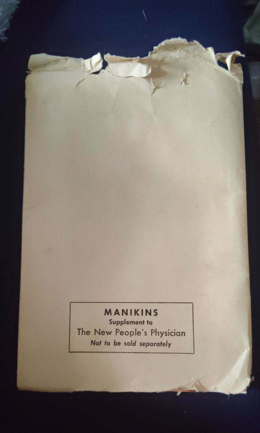 Vintage 1940s Anatomical Manikins Supplement to The New People's Physician
