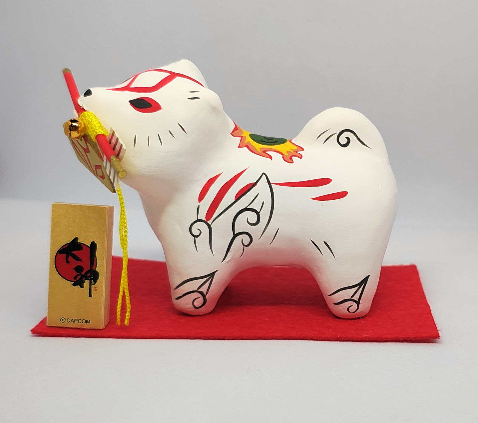 Okami Amaterasu Zodiac Figurine Good Luck Ornament Capcom Cafe Collab Japan