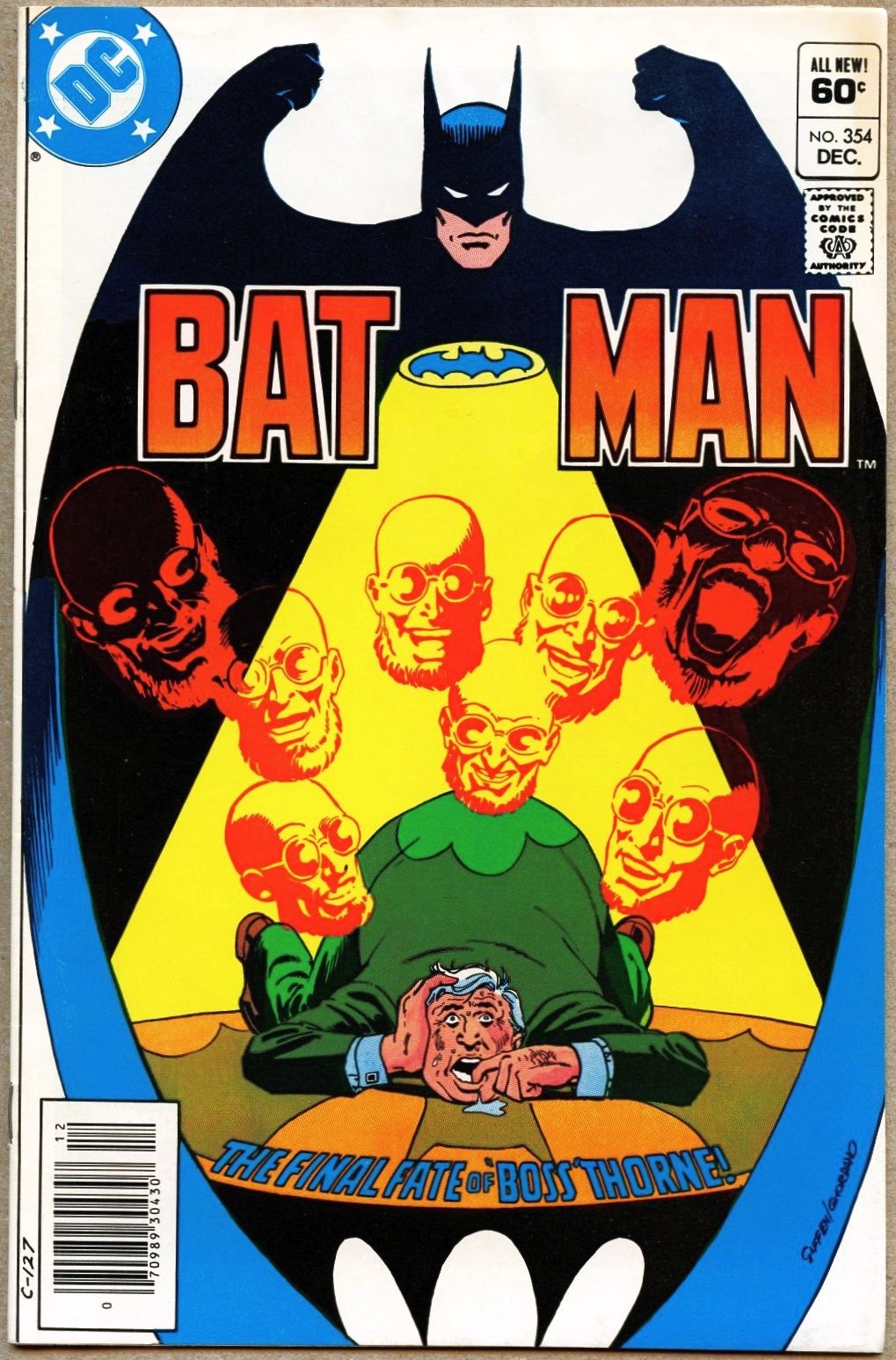 Batman #354-1982 fn+ 6.5 Keith Giffen Hugo Strange Rupert Thorne