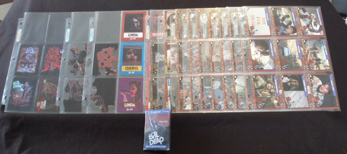 2024 The Evil Dead (Fright Rags) MASTER SET of 109 Base/Prism/Puzzle/Lenticular