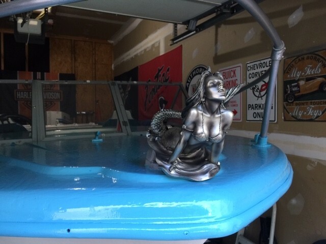 MERMAID HOOD ORNAMENT FOR BOAT, BIG RIG, RAT ROD
