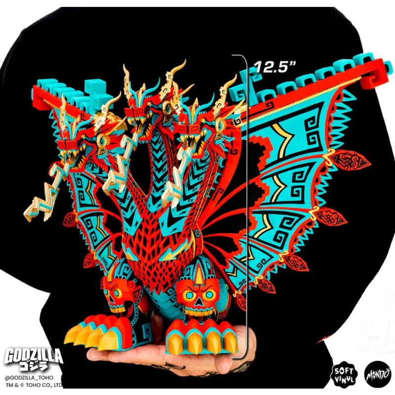 Mondo King Ghidorah Aztec Vinyl Figure by Urban Aztec Planet X Variant