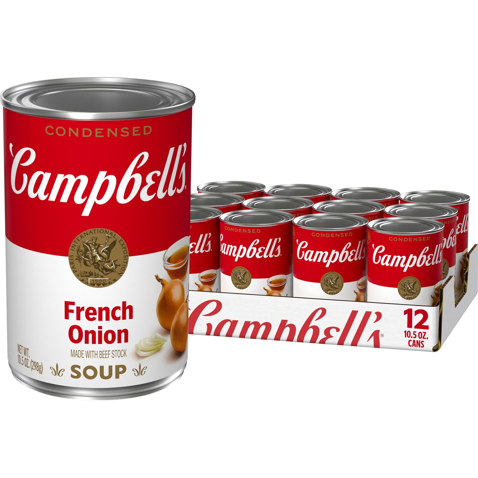 Campbell's Condensed French Onion Soup 10.5 oz Pack of 12 Cans Pantry Staple