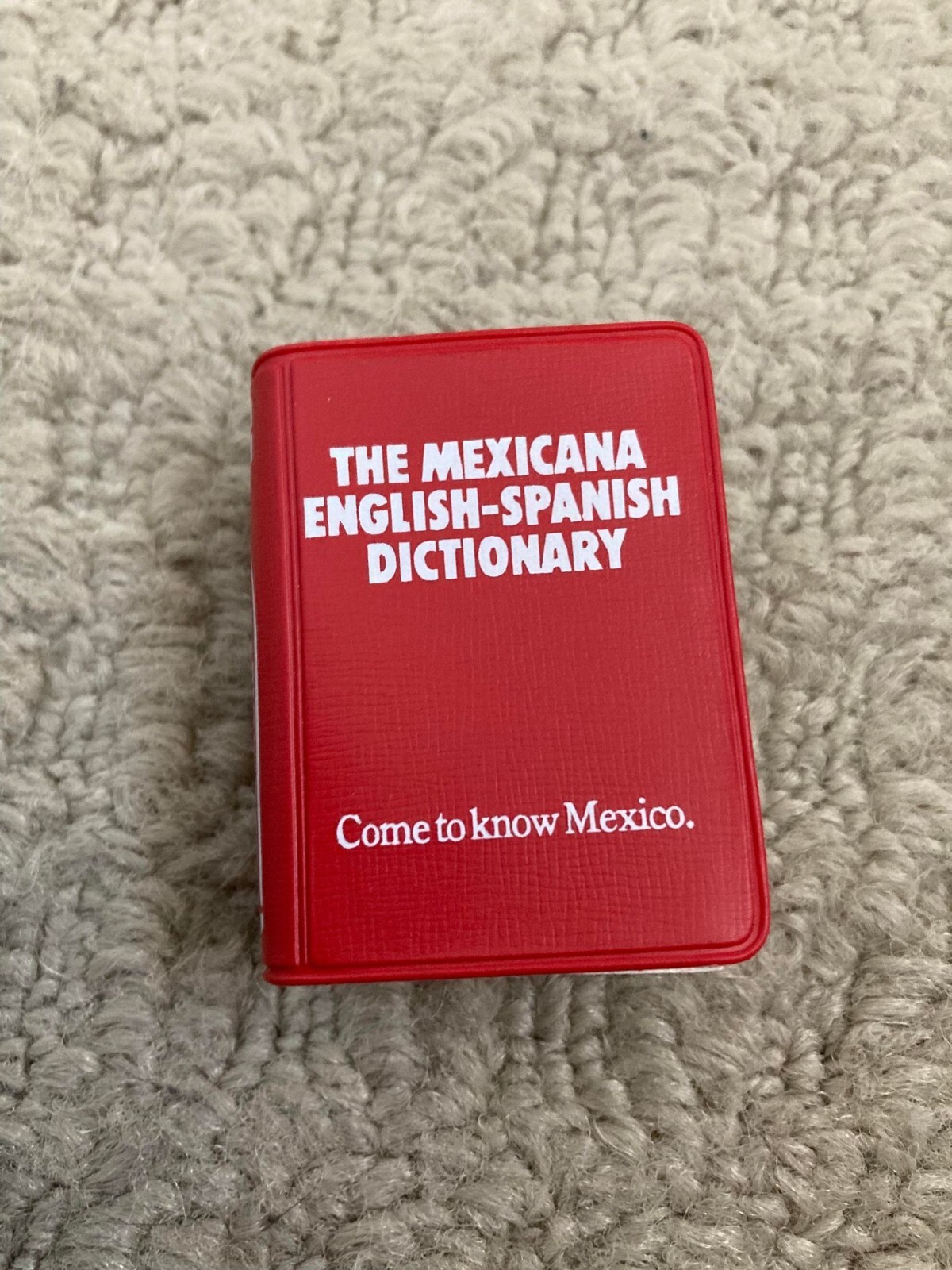 Vintage 1961 Mexicana Airlines English-Spanish Lilliput Dictionary 640 pages