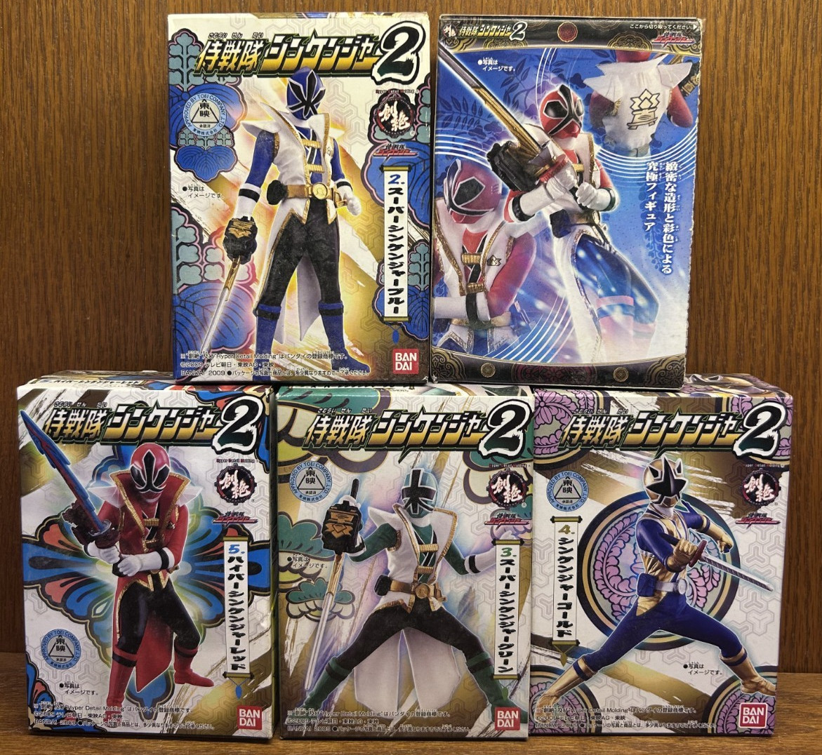 2009 Bandai Super Sentai HDM Figure Power Rangers Samurai Ranger Set of 5