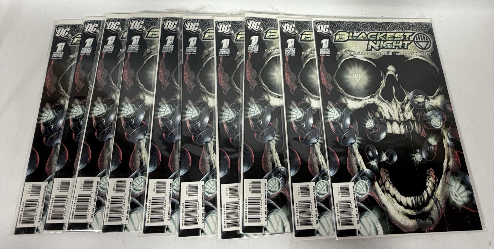 10 Blackest Night #1 2009 DC Comics Vol. 1 Geoff Johns Ivan Reis 1st Print C27
