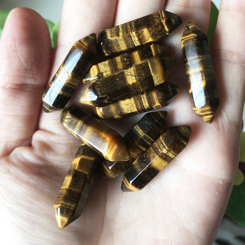 US 2-20pcs Wholesale Natural Obelisk Quartz Crystal Wand Double Point Healing