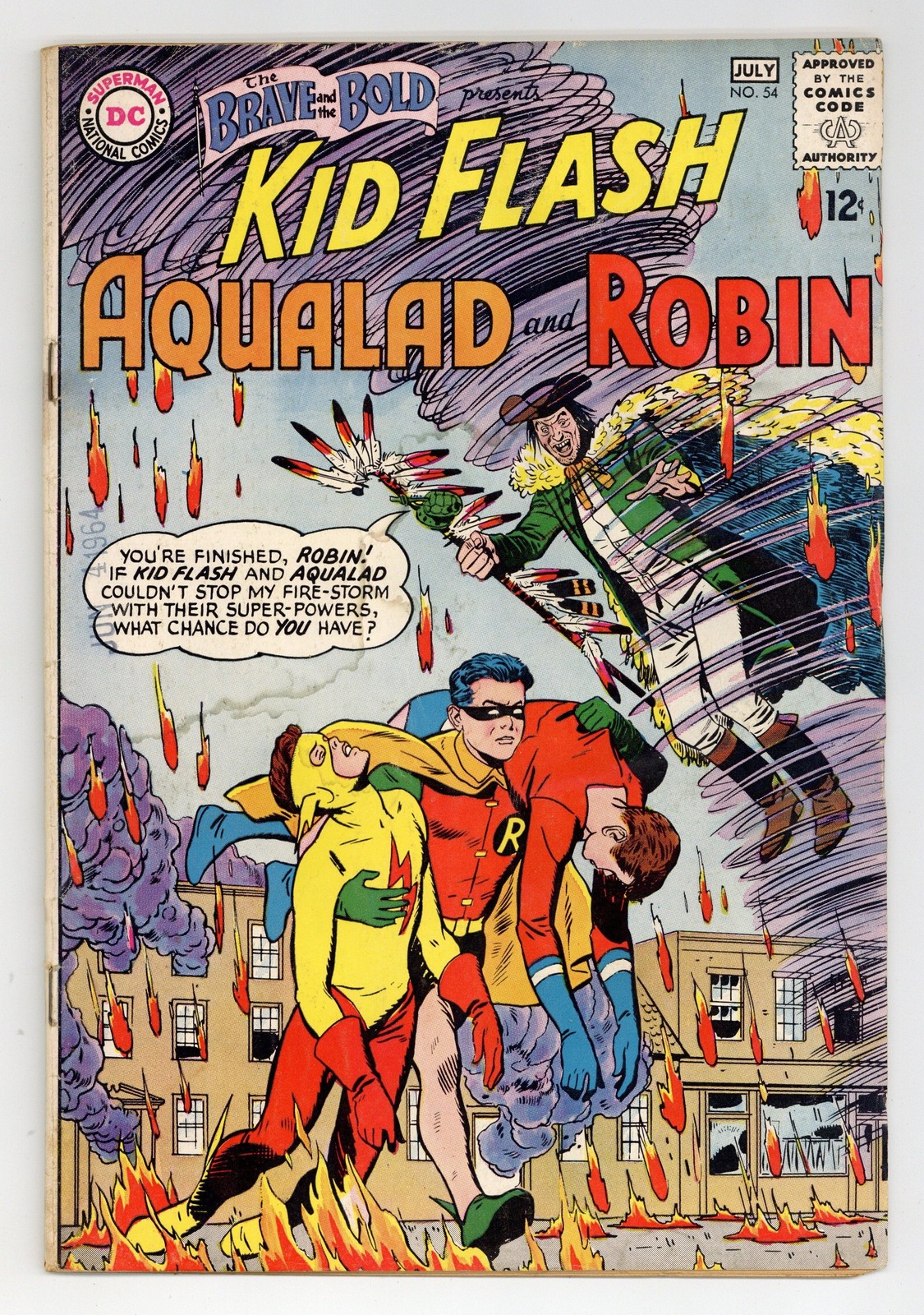 Brave and the Bold #54 GD- 1.8 1964 1st app. and origin Teen Titans