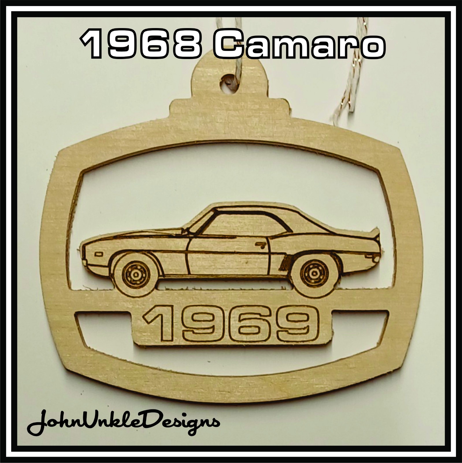1969 Chevrolet Camaro wood ornament