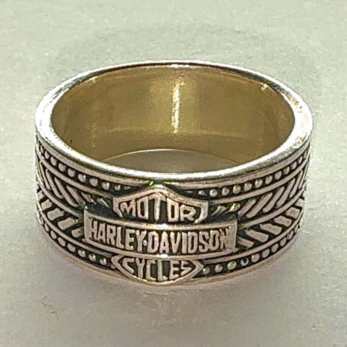 Harley-Davidson 925 Sterling Silver Band Ring SIZE:13