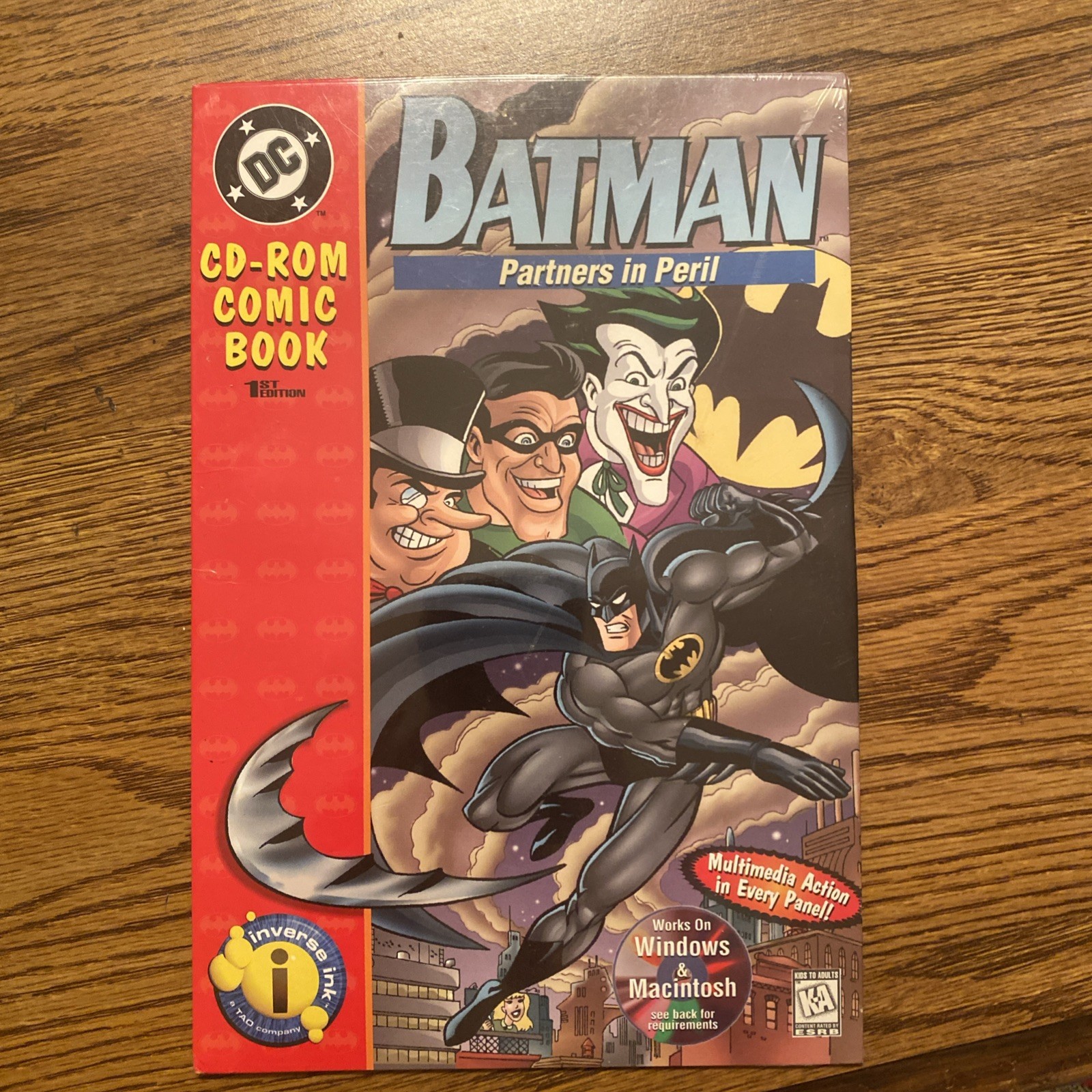 Batman: Partners in Peril CD-ROM Comic Book 1st Ed CD Win/Mac Sealed 1996 DC