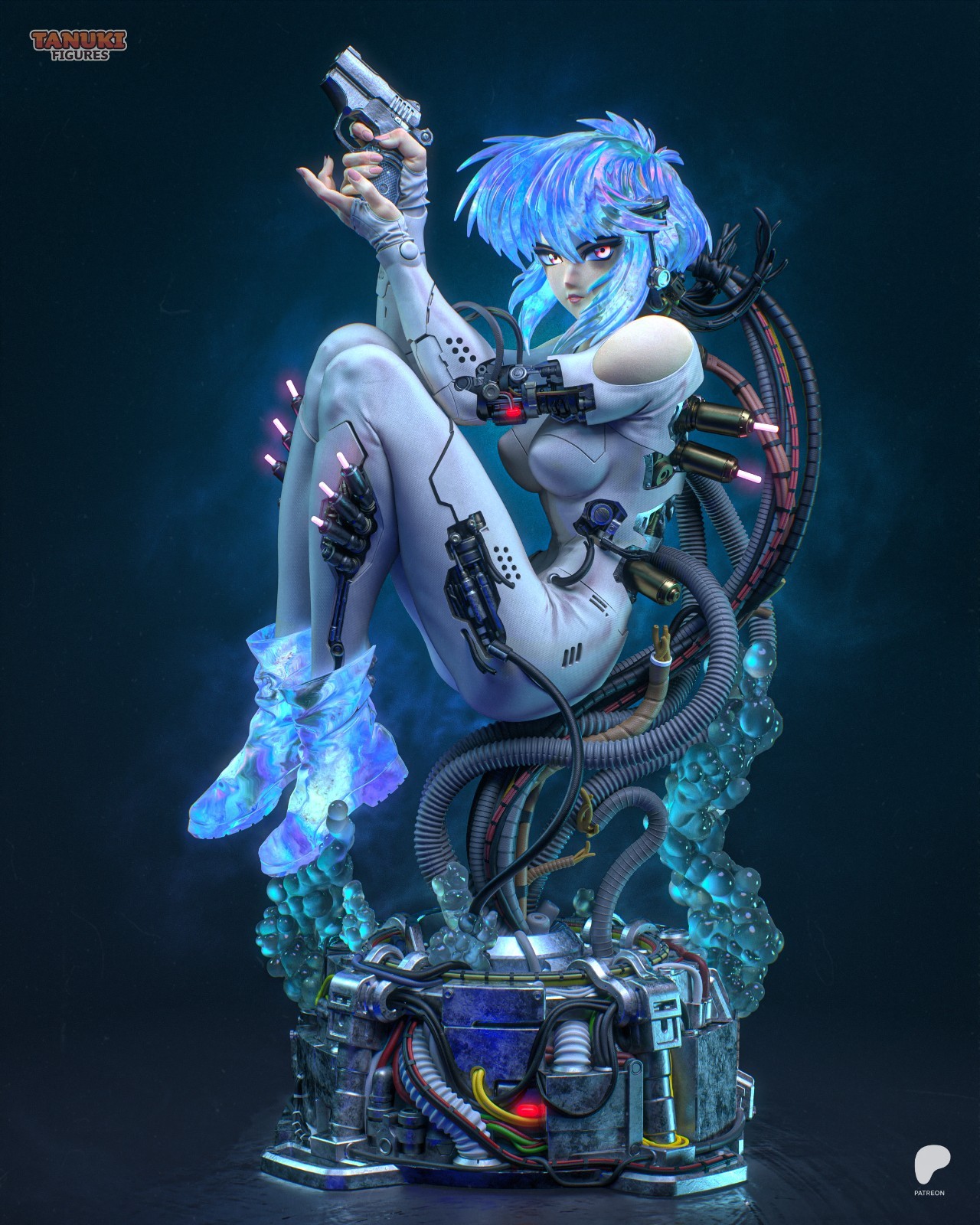 Motoko - Ghost in the Shell 1/6 Scale Figure Statue Unpainted Garage Kit Resin