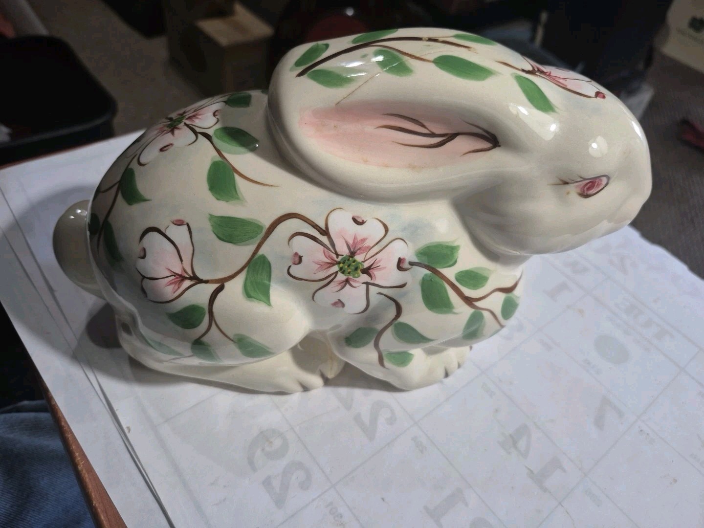 Vtg GAIL PITTMAN SIGNED LARGE 10inch BUNNY Rabbit 2003