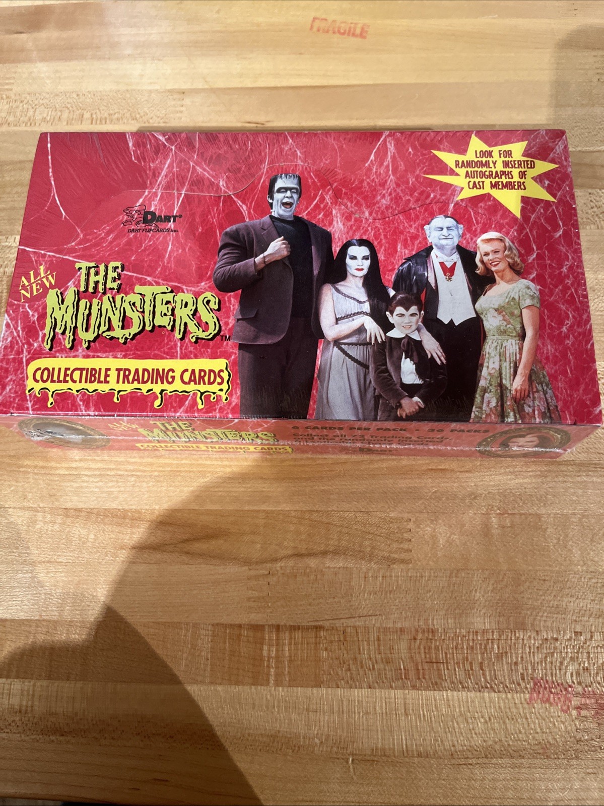 The MUNSTERS 1997 Collectible Trad Card Series 2 DART FACTORY SEALED BOX 36 PACK